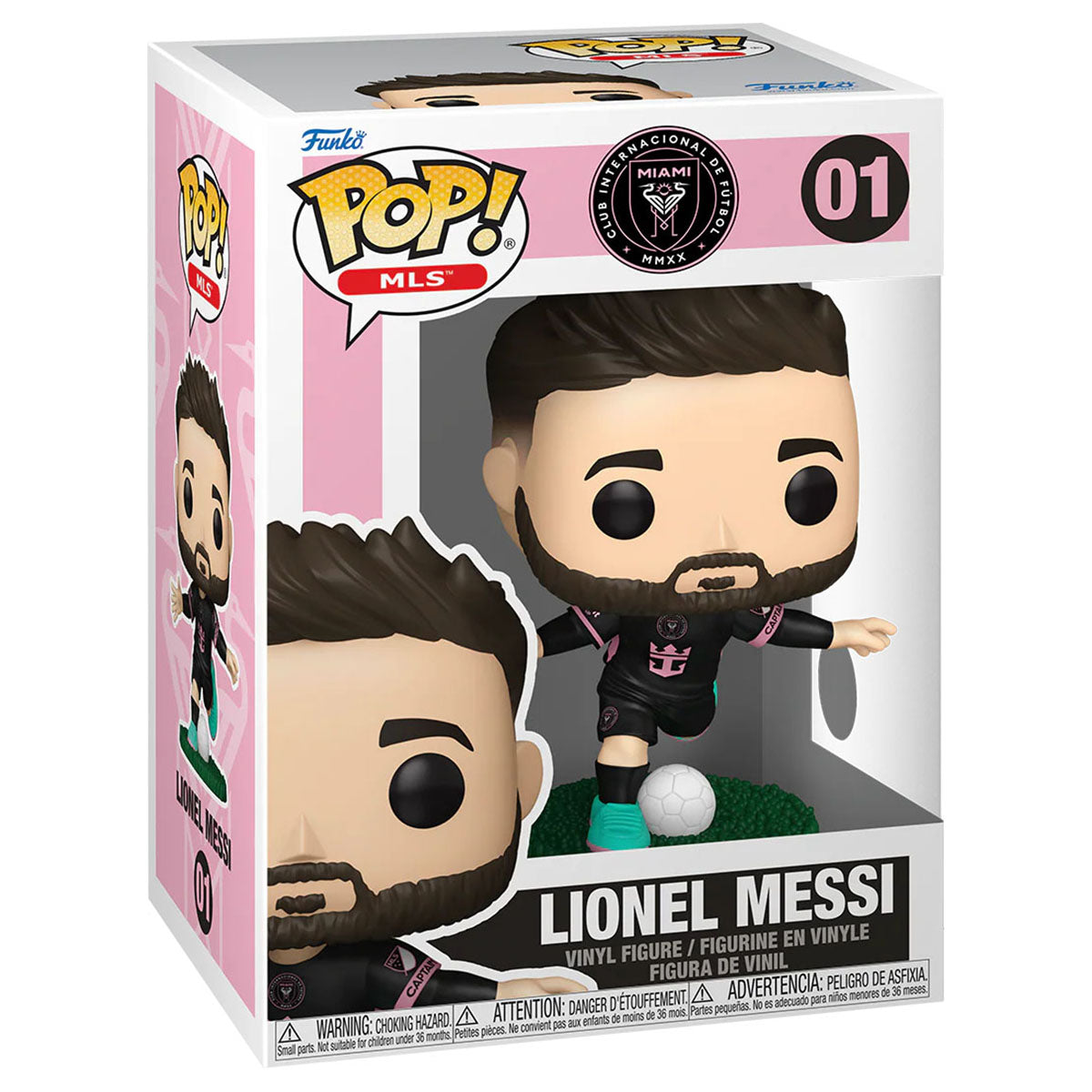 Funko Pop! MLS: Inter Miami: Lionel Messi (Away Kit) Vinyl Figure #01