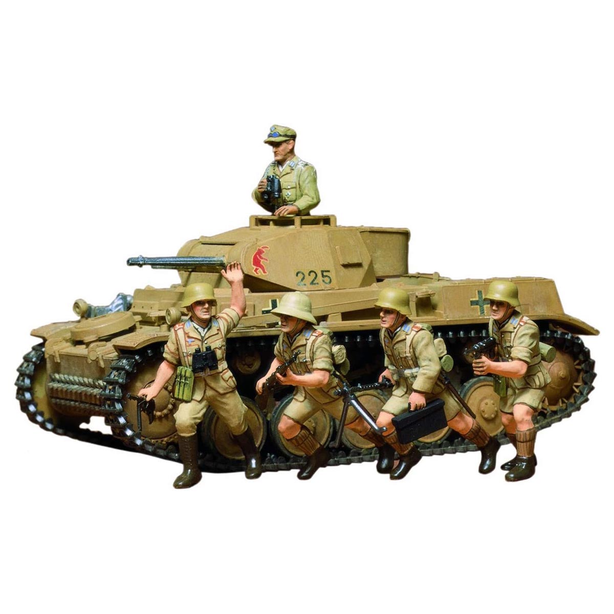 Tamiya German Panzer Kampfwagen II 1:35 Military Miniatures Series No. 9 Model Kit