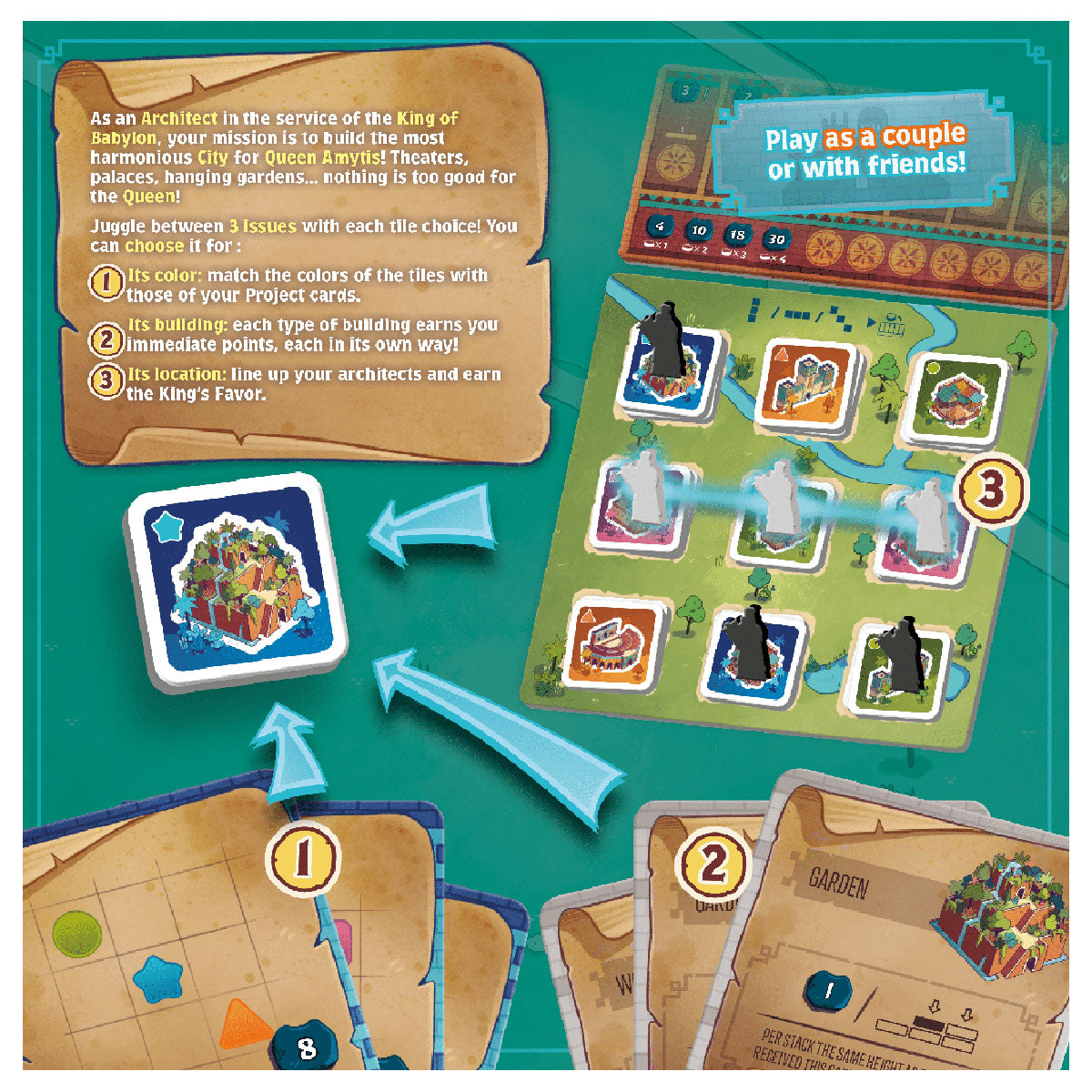 Architects of Amytis board game box back