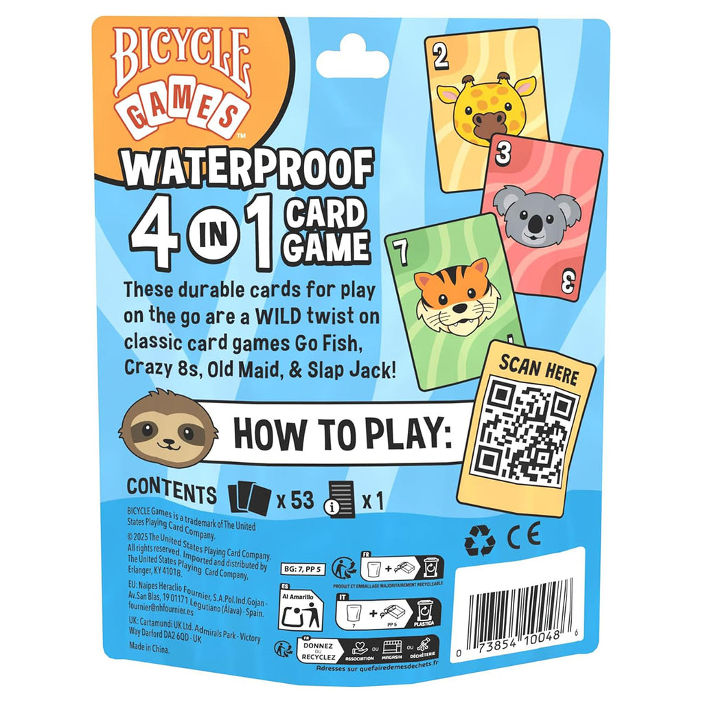 Waterproof 4 in 1 Card Game