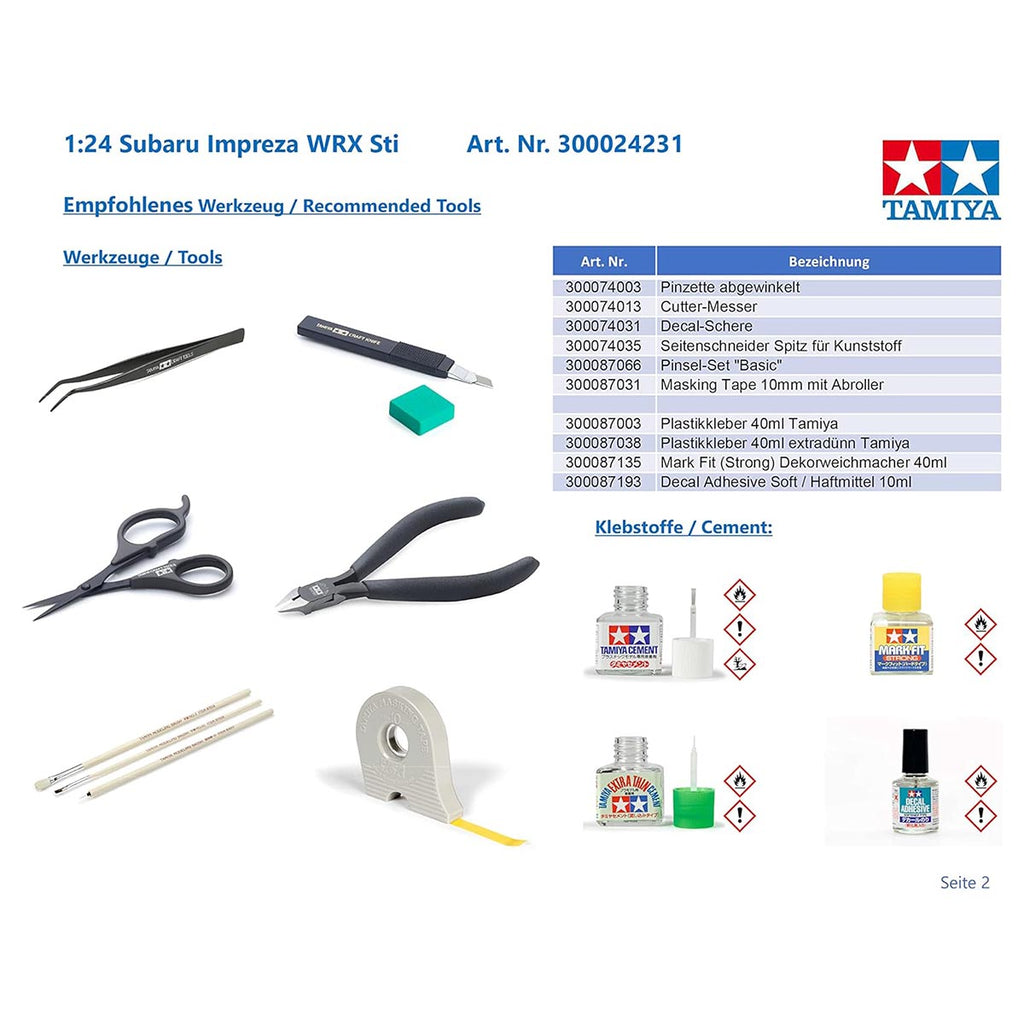 Tamiya Subaru Impreza WRX STi 1:24 Model Kit