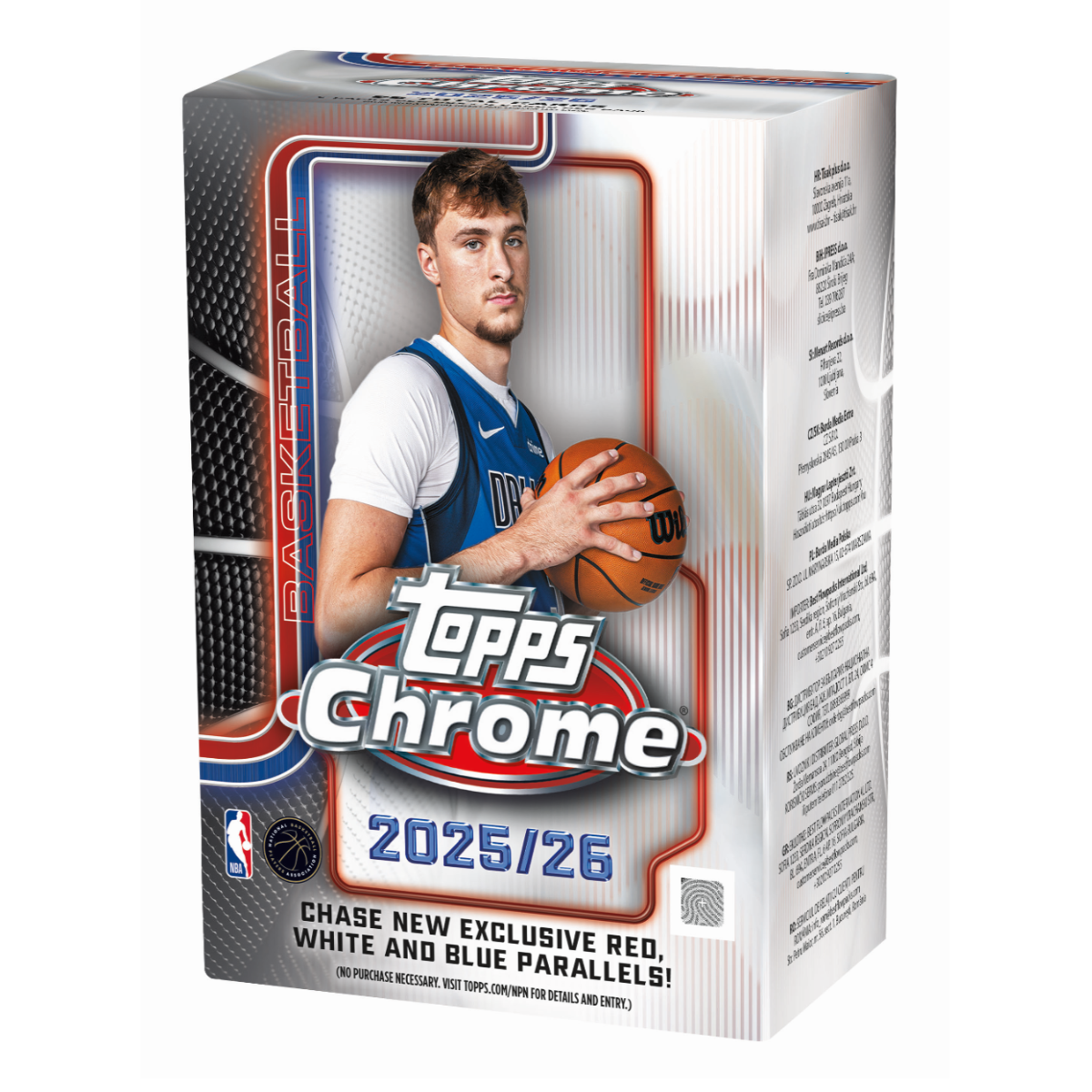 Topps Chrome NBA 2025/26 Value Box packaging