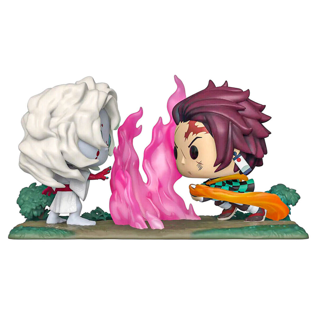 Funko POP Tanjiro vs Rui Diorama Figure Demon Slayer #1034 Animation Moment