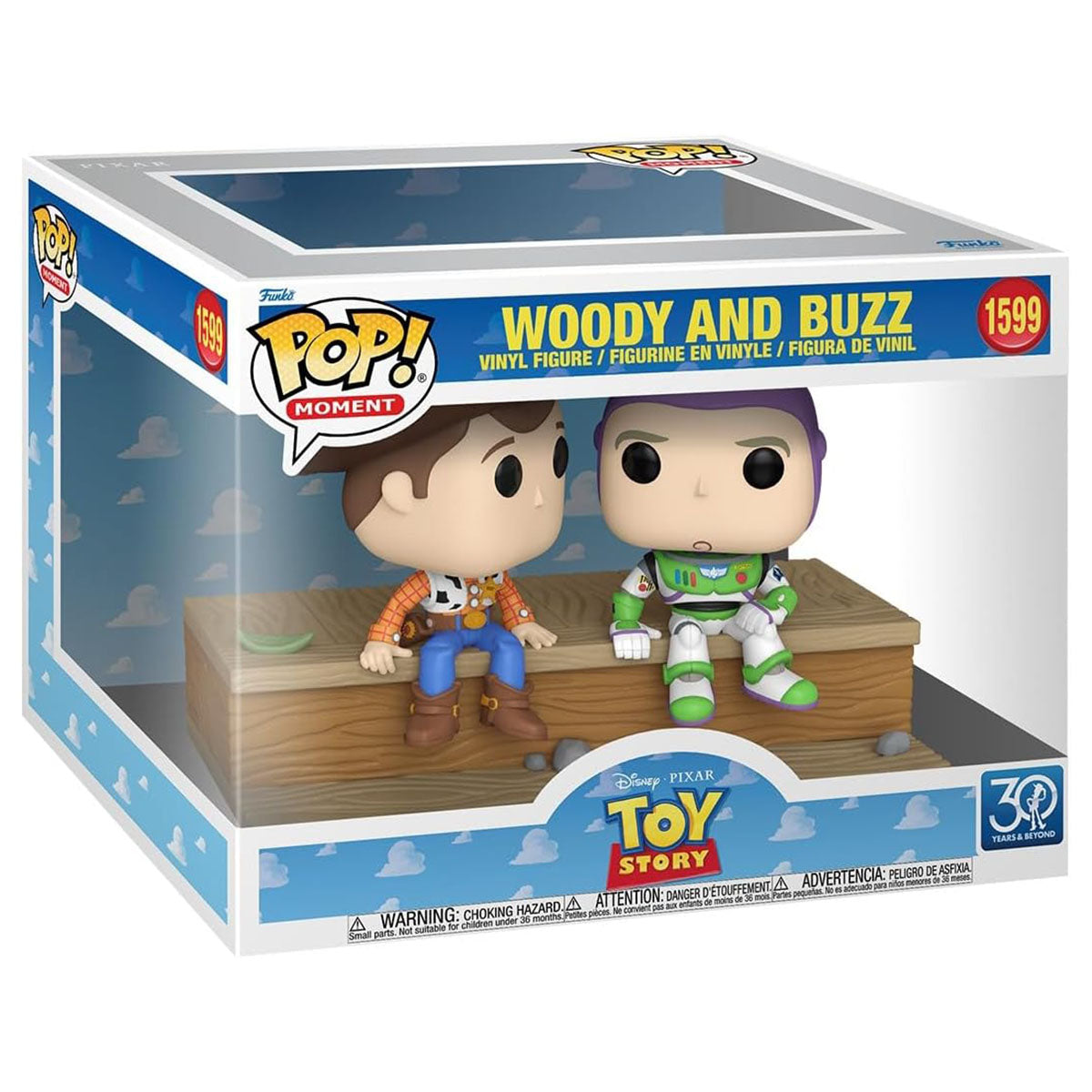 Funko POP! Moment: Toy Story 30th Woody & Buzz Vinyl Figures