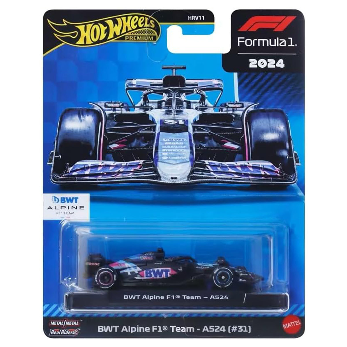 Hot Wheels Formula 1 2024: BWT Alpine F1 Team A524 (#31) Pierre Gasly