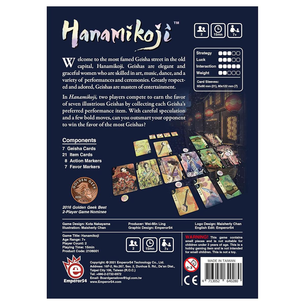 Hanamikoji Game