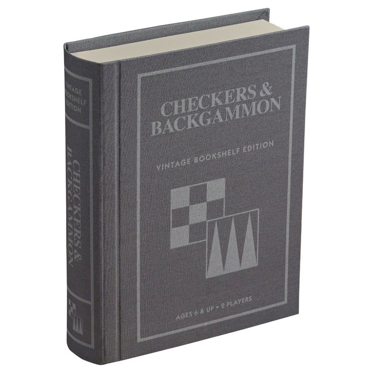 Checkers & Backgammon Vintage Bookshelf Edition