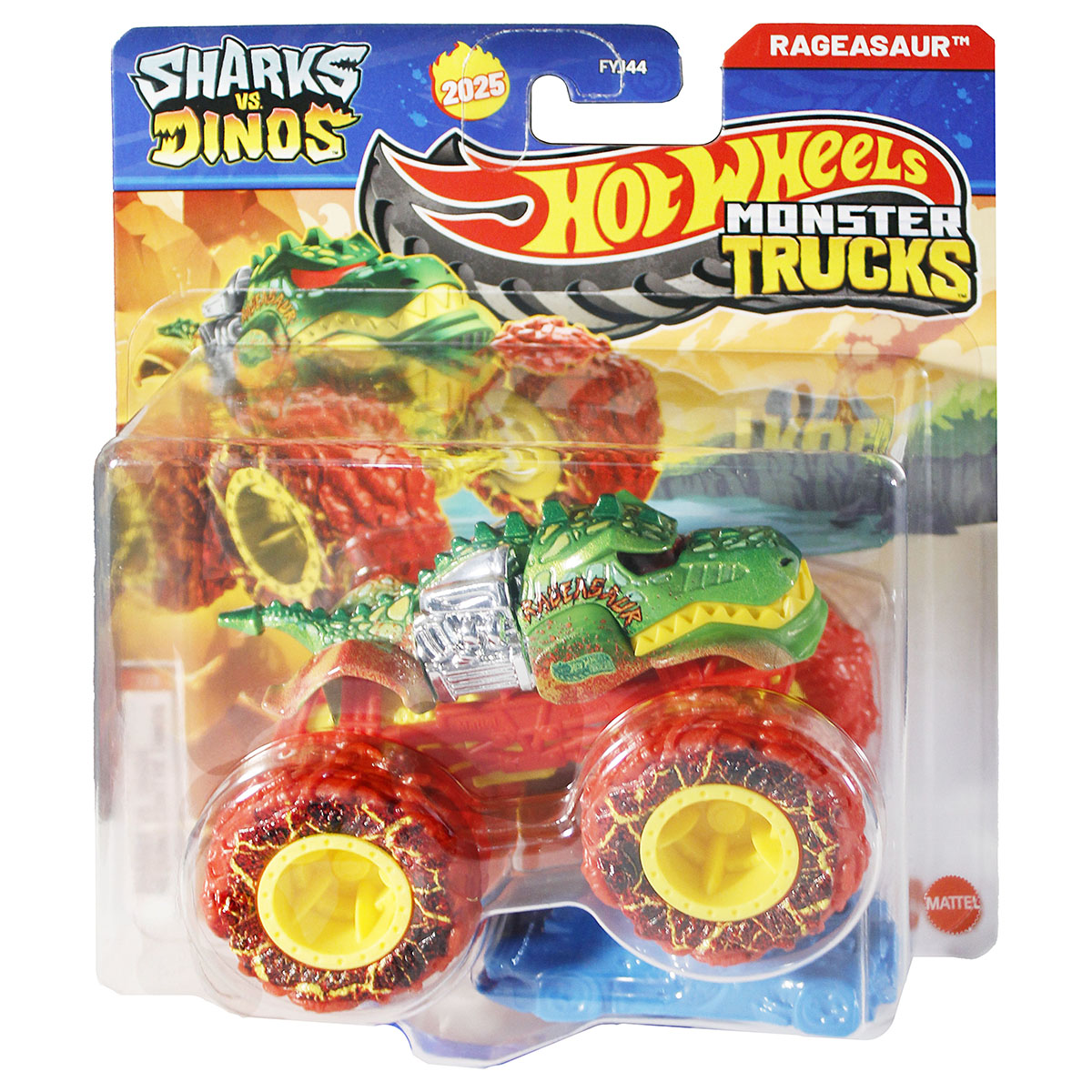 Hot Wheels Monster Trucks Shark Vs Dino Rageasaur Truck (styles vary)