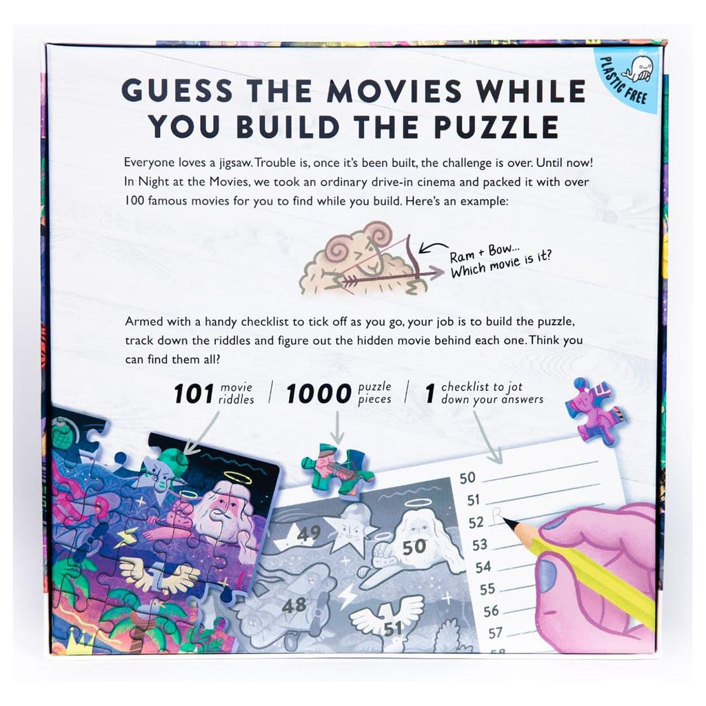 Night at the Movies Puzzle (1000 pieces)