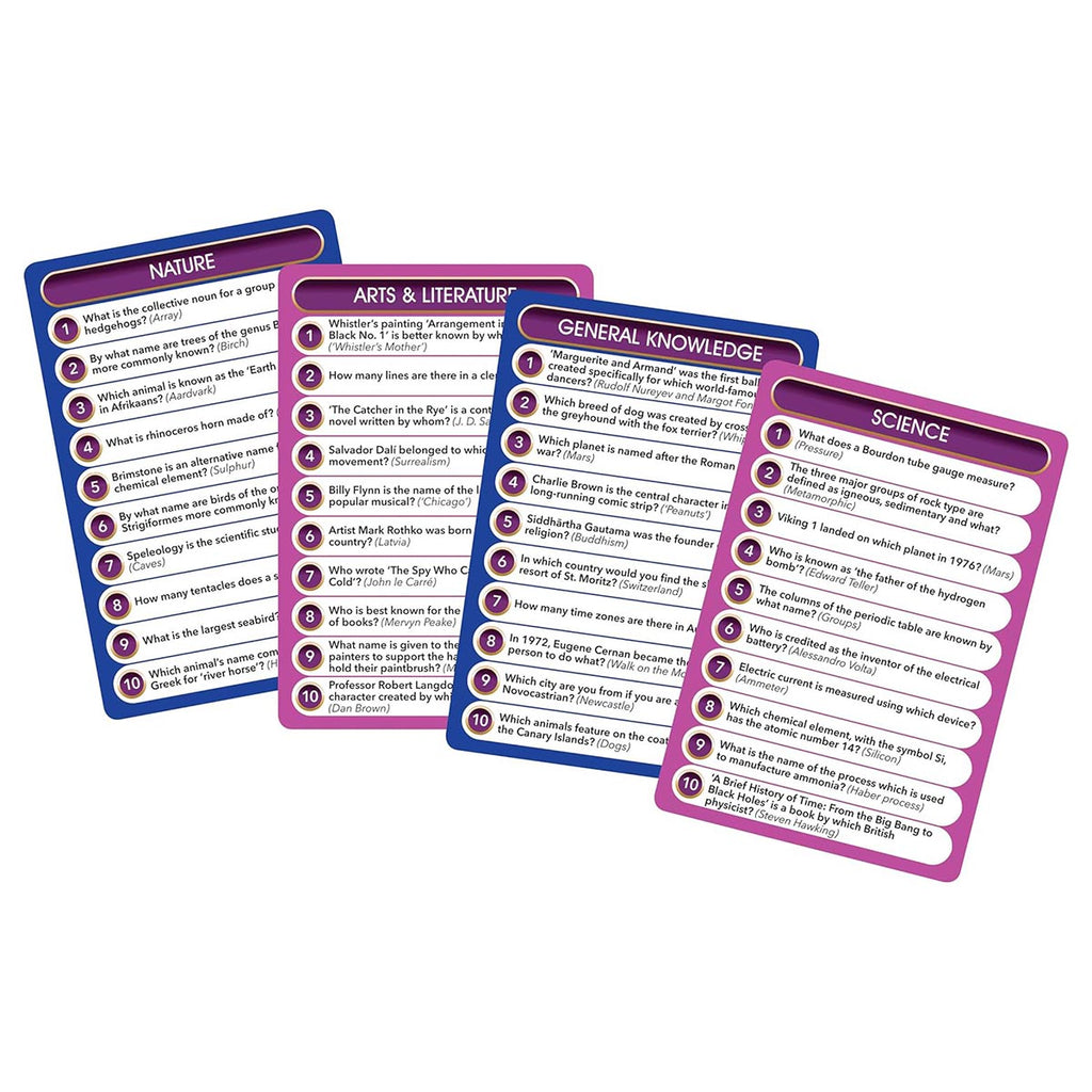 Top Trivia Cards - General Knowledge 
