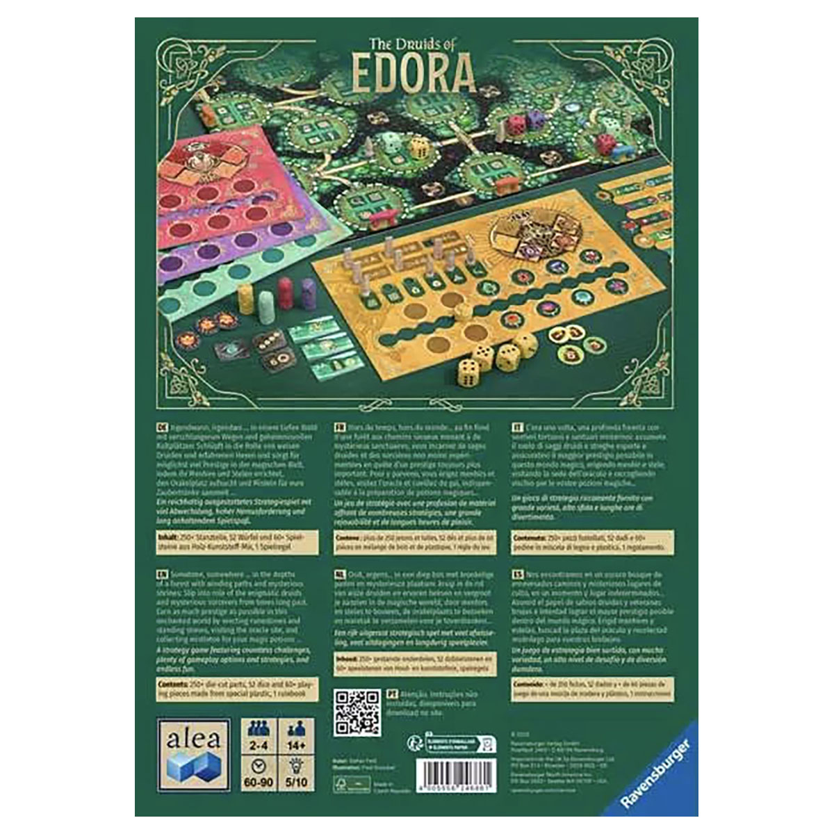 Druids of Edora board game Ravensburger strategy game box back