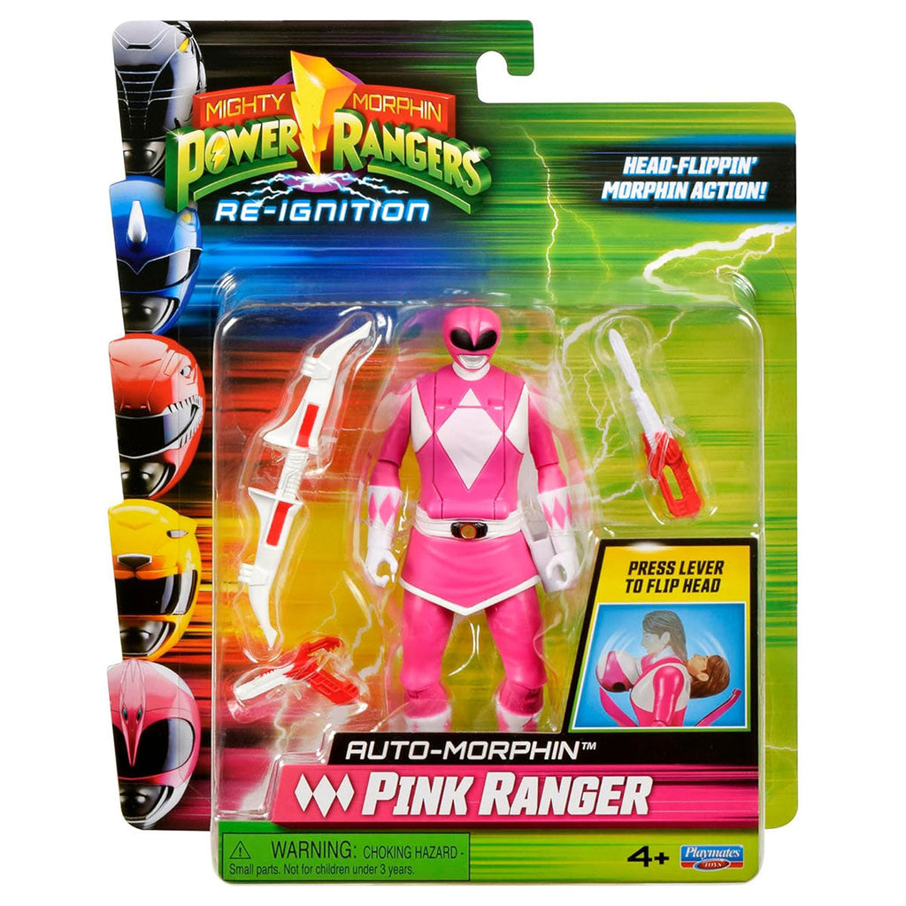 Mighty Morphin Power Rangers Re-Ignition: Auto Morphin Pink Ranger Figure