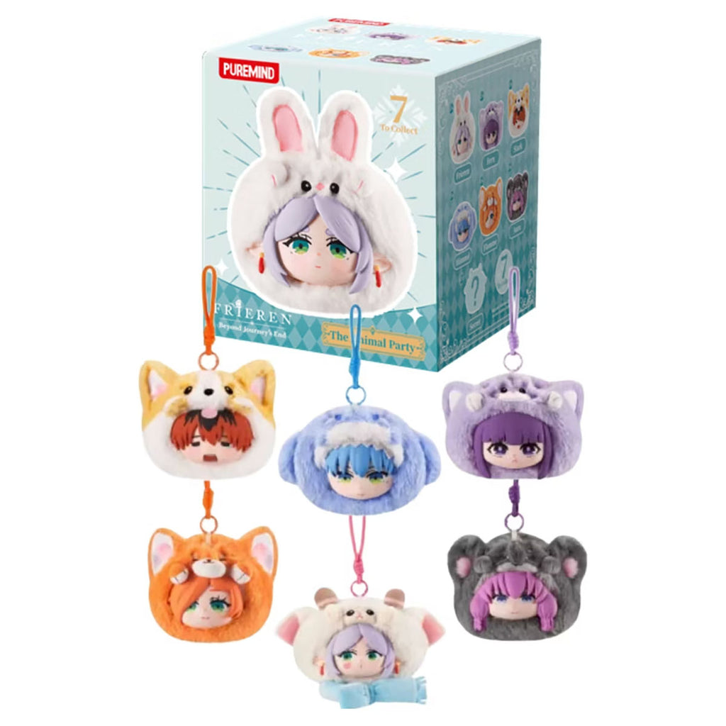 Frieren Animal Party Plush Keychain (styles vary)