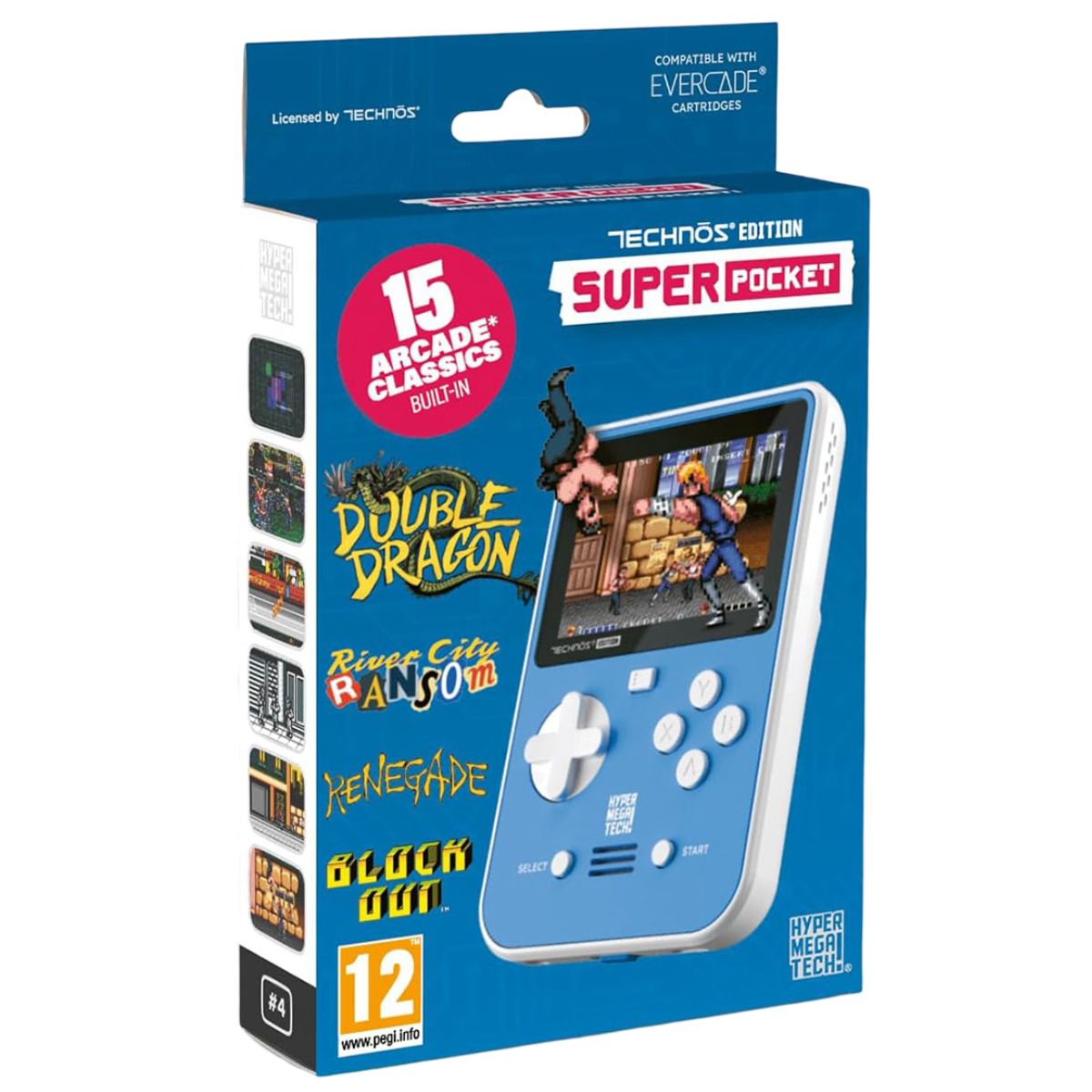 Hyper Mega Tech Super Pocket Technos Edition 15 Classics Games Console