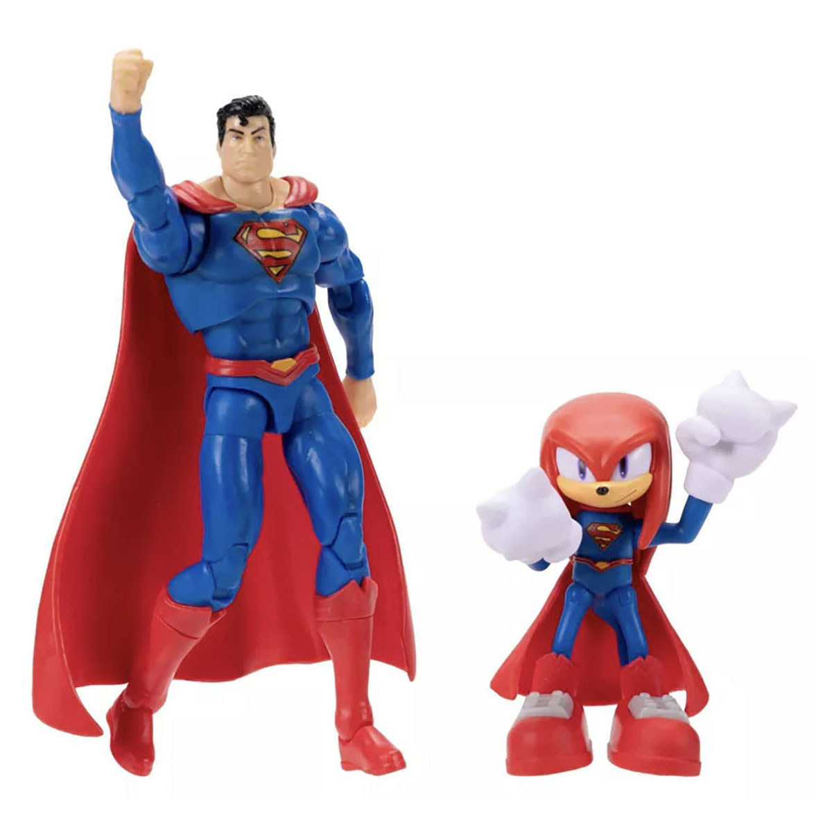 Knuckles & Superman Figures Set Sonic X DC
