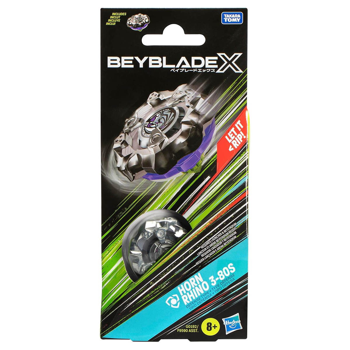 Beyblade X: Horn Rhino 3-80S Defense Type Single Pack