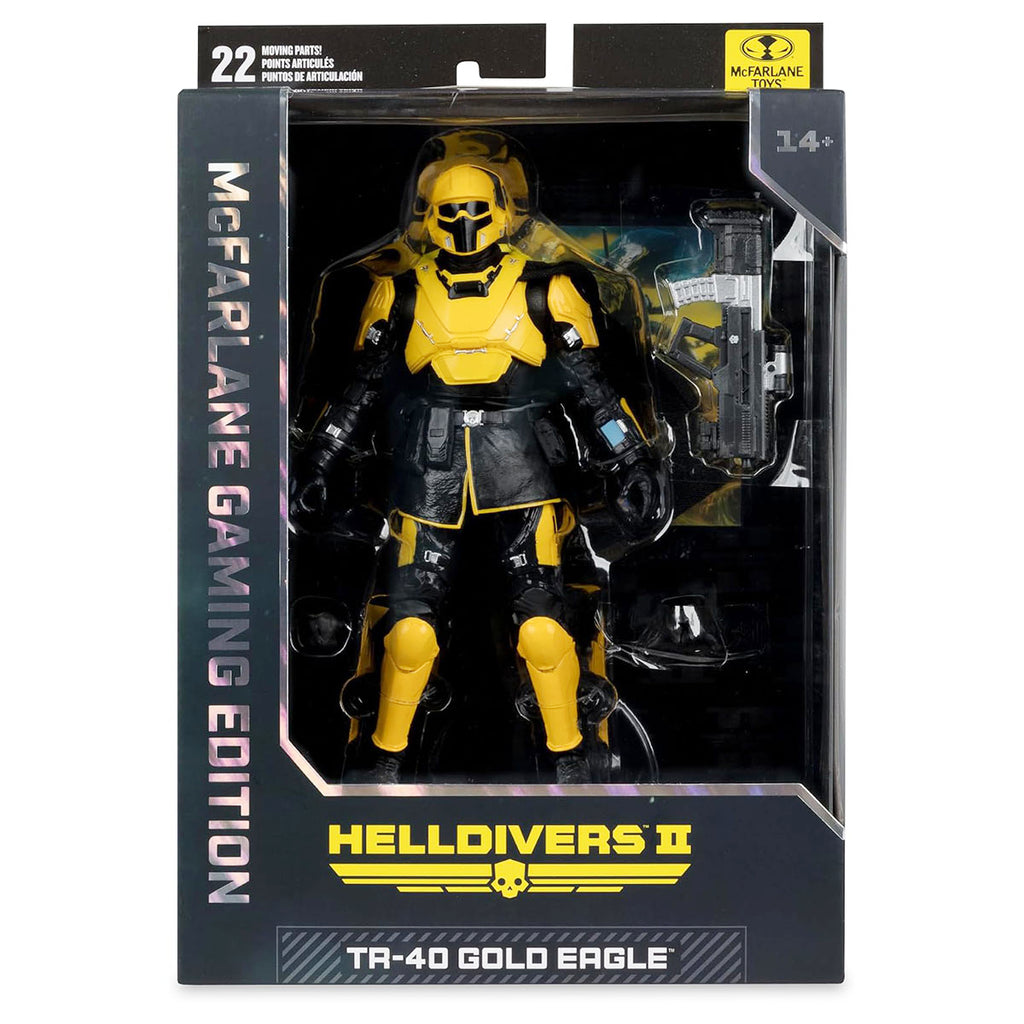 McFarlane Gaming Edition Helldivers II TR-40 Gold Eagle 7" Figure
