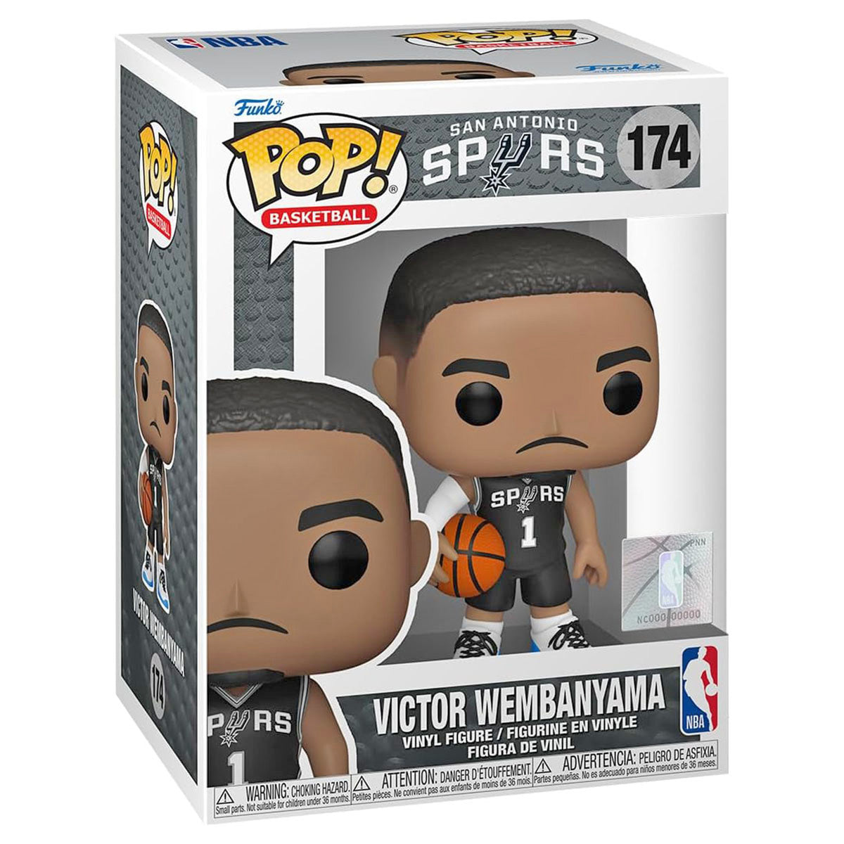 Funko Pop! Basketball: San Antonio Spurs: Victor Wembanyama Vinyl Figure #174