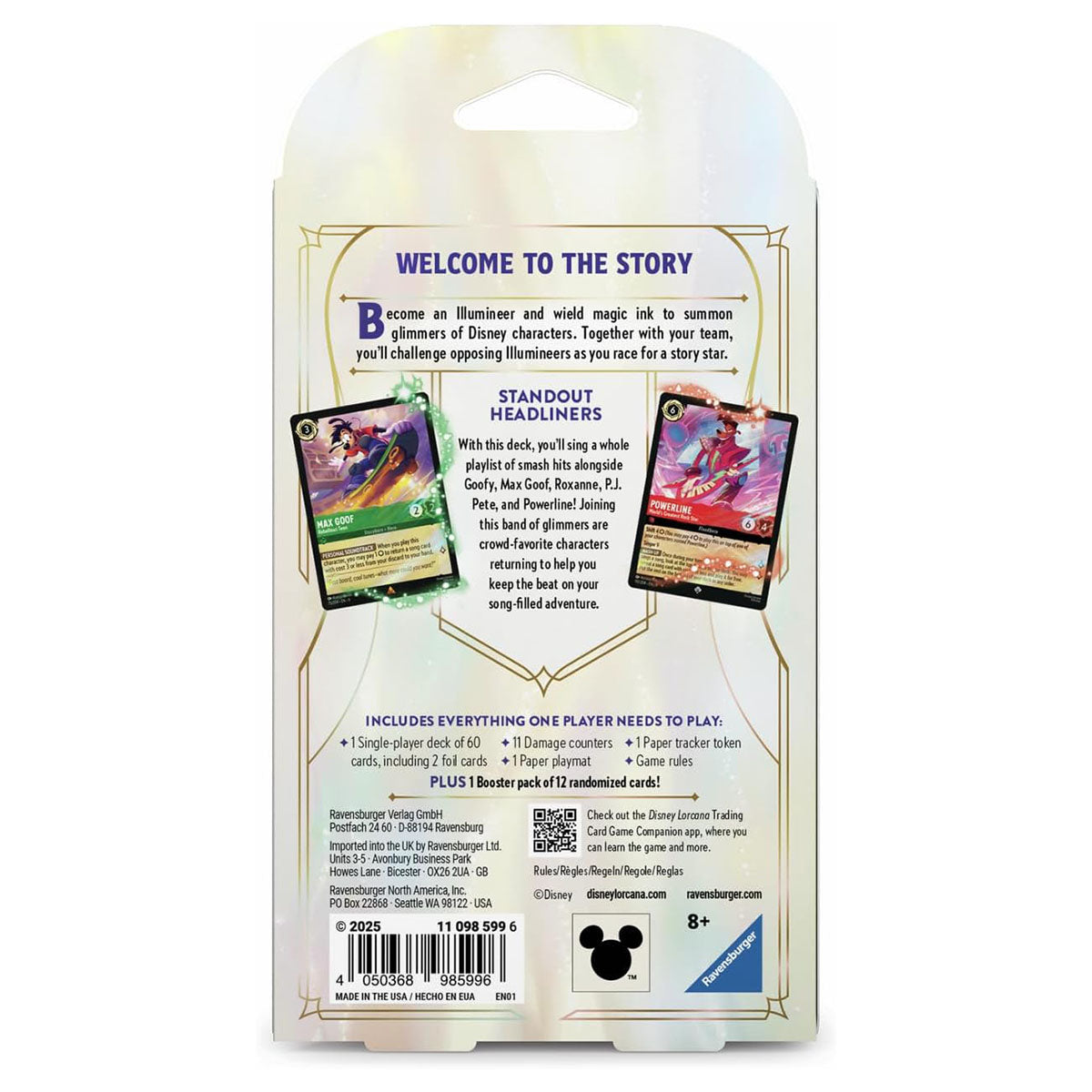 Disney Lorcana: Fabled Trading Card Game Single-Player Deck A
