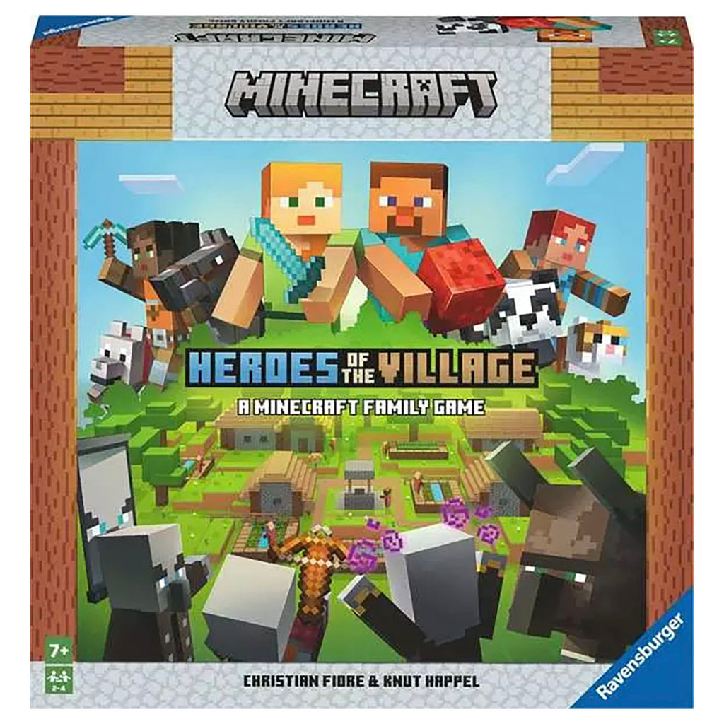 Minecraft Heroes of the Village board game box Ravensburger