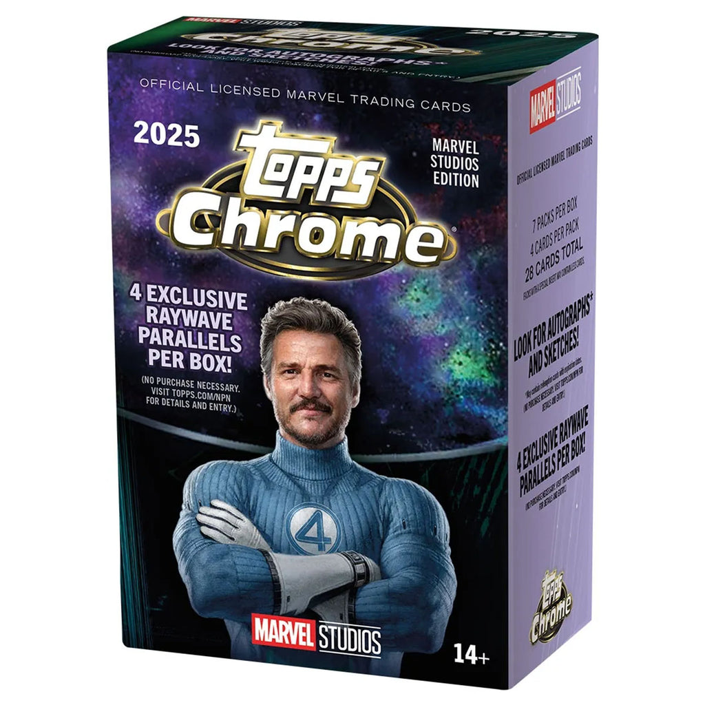2025 Topps Marvel Studios Chrome Value Box packaging