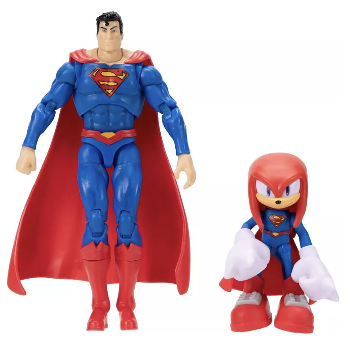 Knuckles & Superman Figures Set Sonic X DC