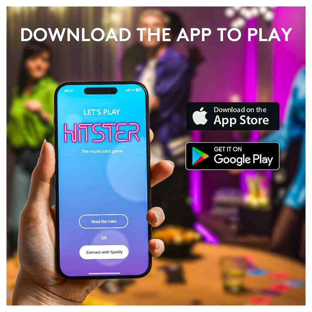 Hitster card game scanning songs smartphone gameplay