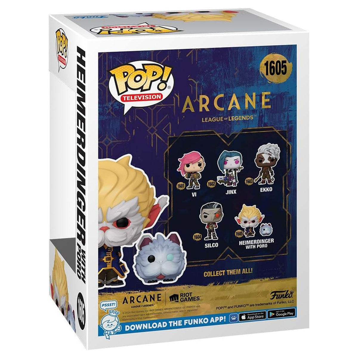Funko Pop! Television: Arcane League of Legends: Heimerdinger with Poro Vinyl Figures #1605