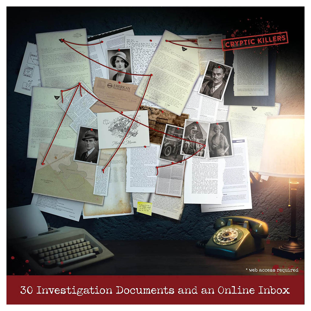 Cryptic Killers: Murder at Merivale Manor Case File Game