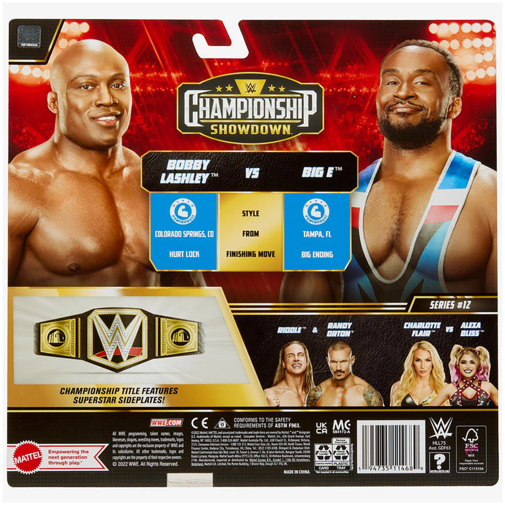 WWE Championship Showdown Series #12 Lashley vs Big E Figures