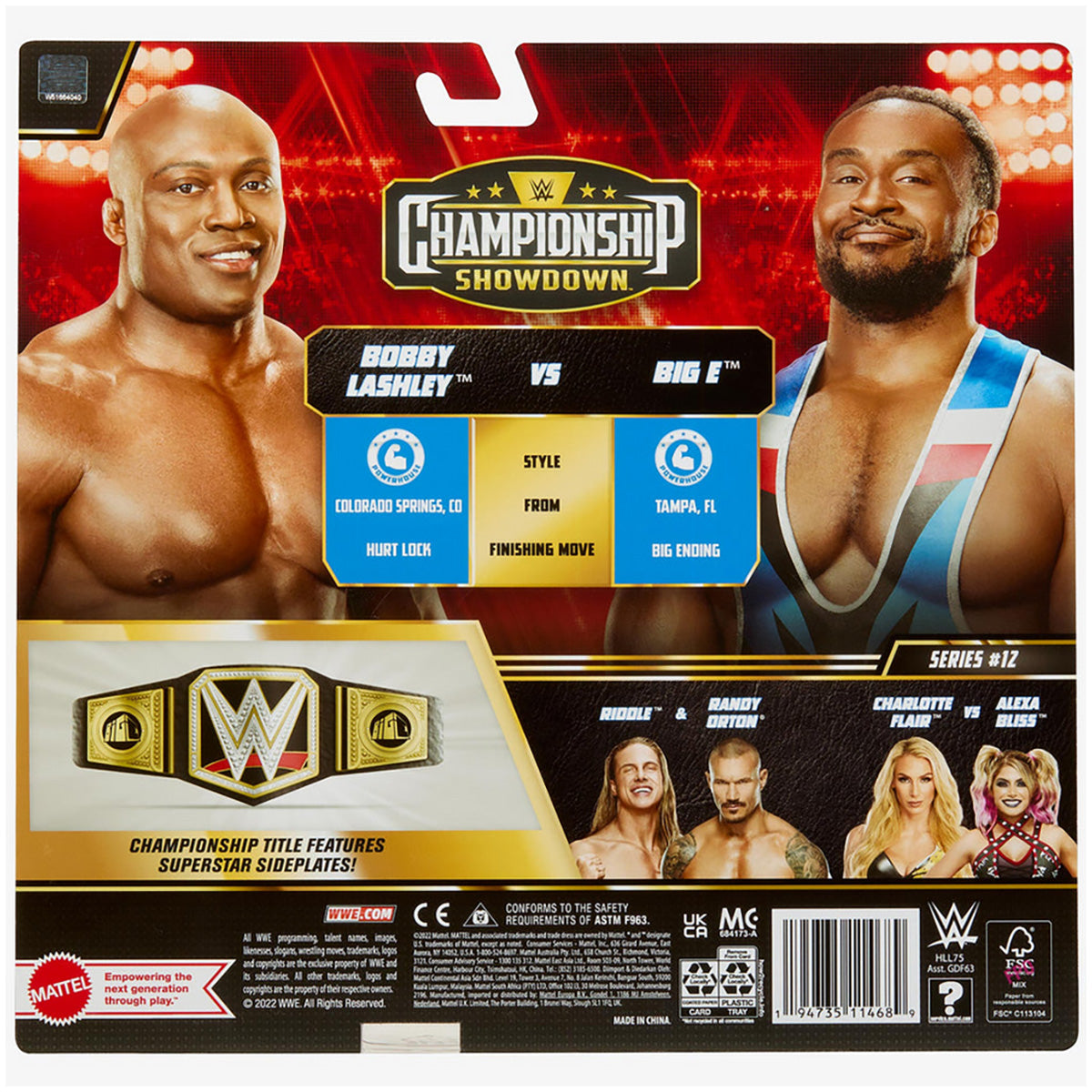WWE Championship Showdown Series #12 Lashley vs Big E Figures