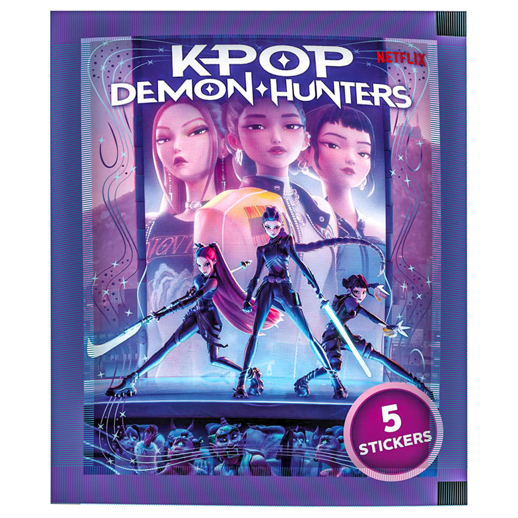 KPOP Demon Hunters Sticker Album & 2x Sticker Packs Bundle