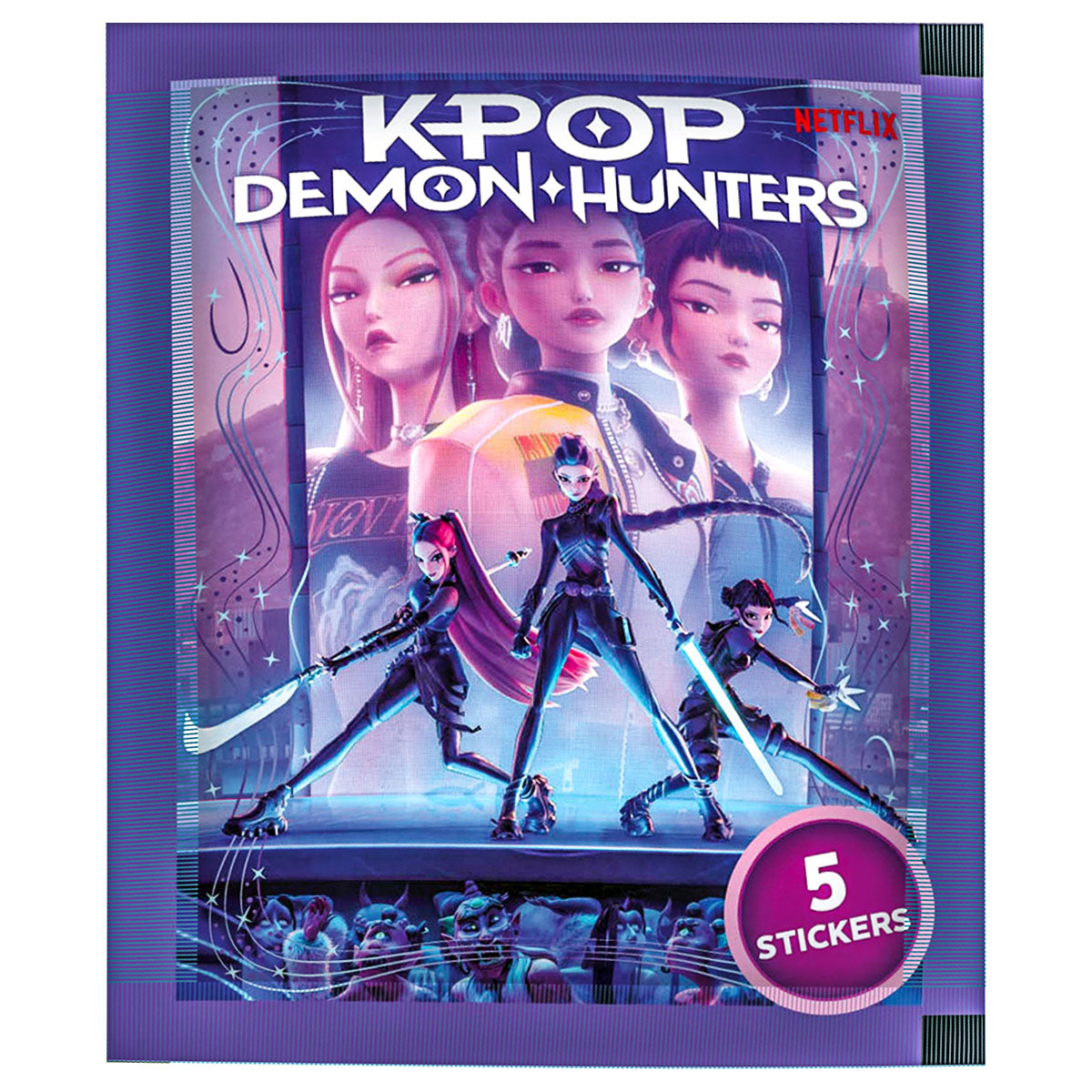 KPOP Demon Hunters Sticker Album & 2x Sticker Packs Bundle