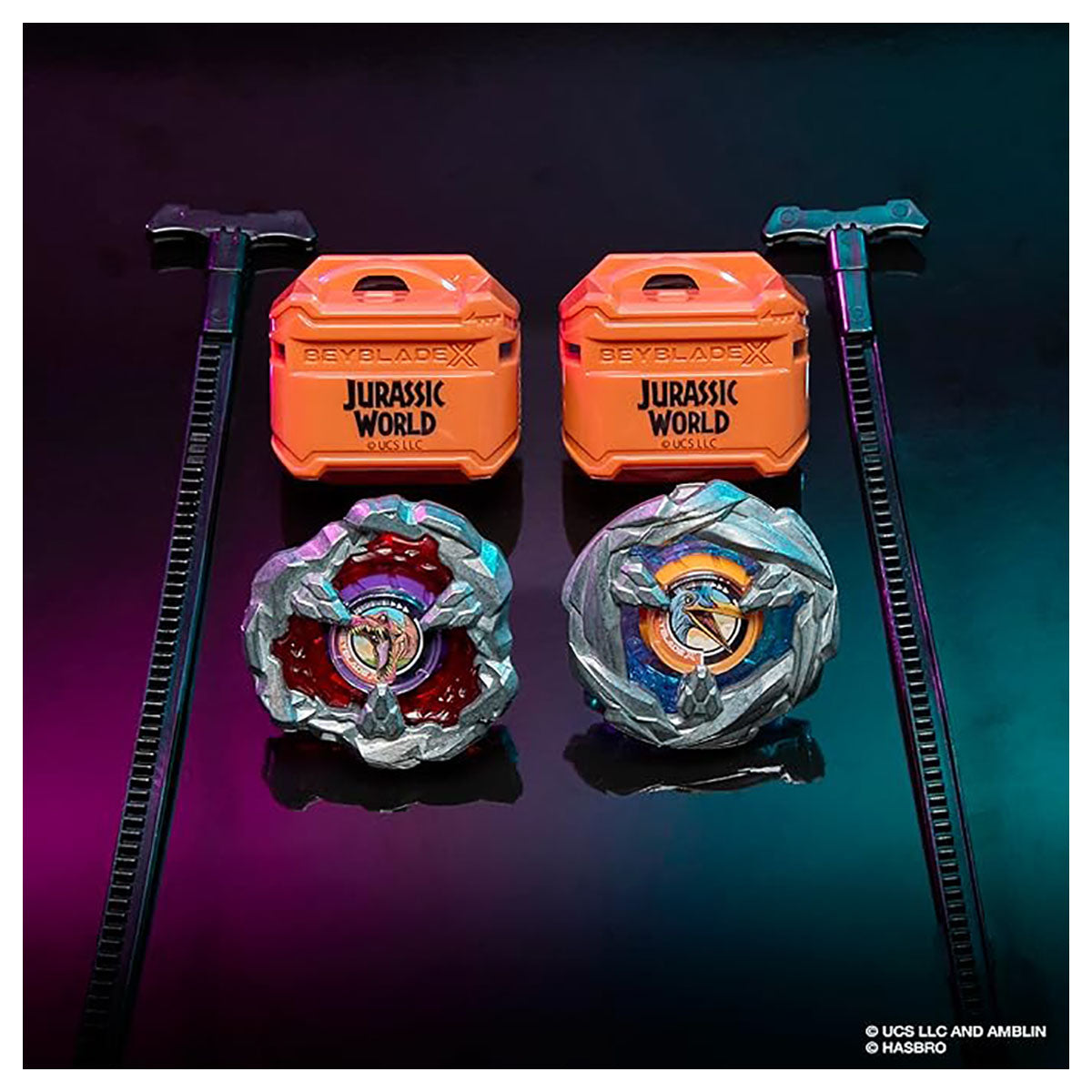  Beyblade X Jurassic World Spinosaurus vs Quetzalcoatlus Set