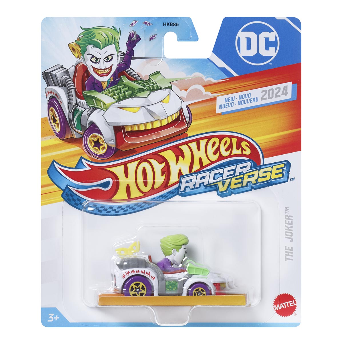 The Joker Hot Wheels Racer Verse Diecast Vehicle