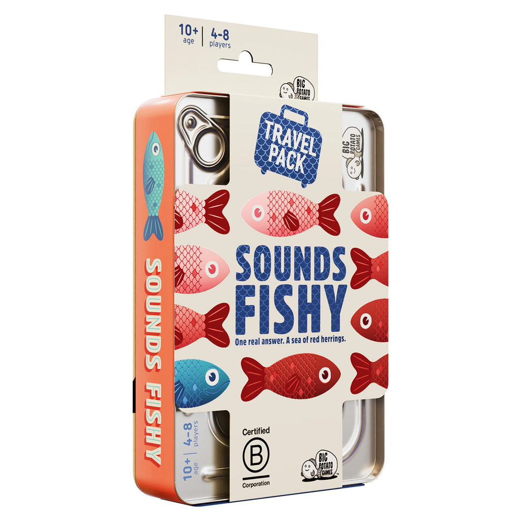 Sounds Fishy Travel board game box front