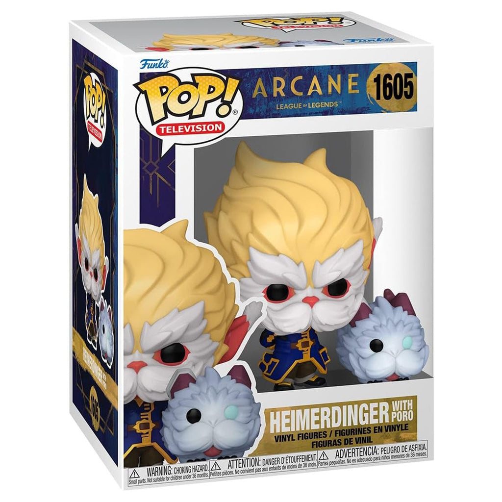 Funko Pop! Television: Arcane League of Legends: Heimerdinger with Poro Vinyl Figures #1605