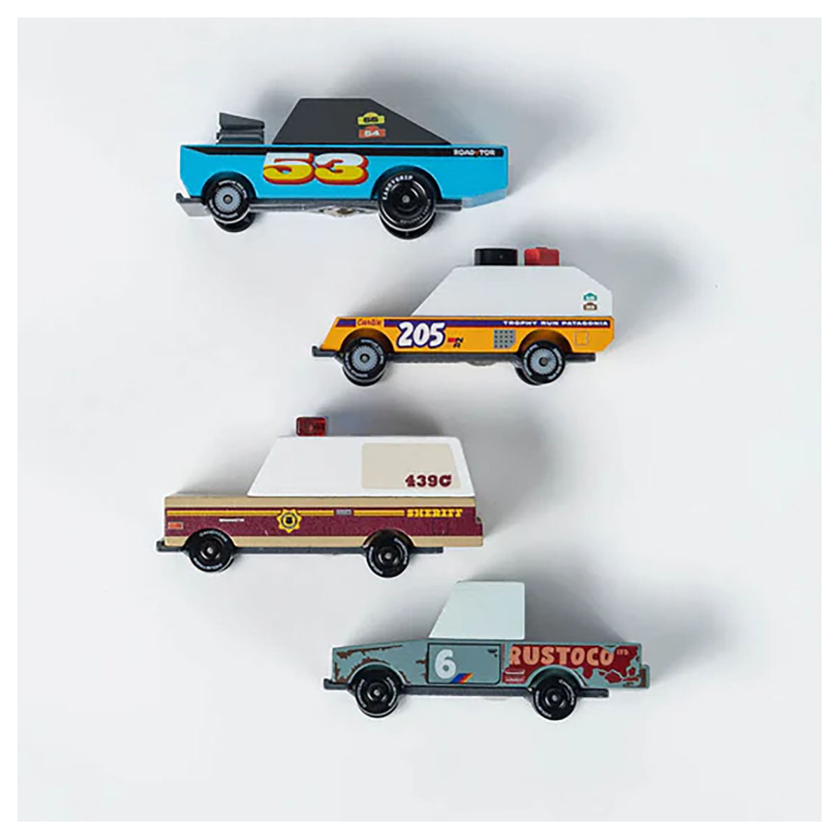 CandyCar Toon Race Car: Rust Patrol 4 Pack