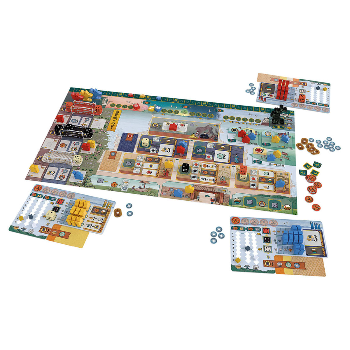 The White Castle - Strategic Euro Board Game Set in Himeji Castle for 1-4 Players