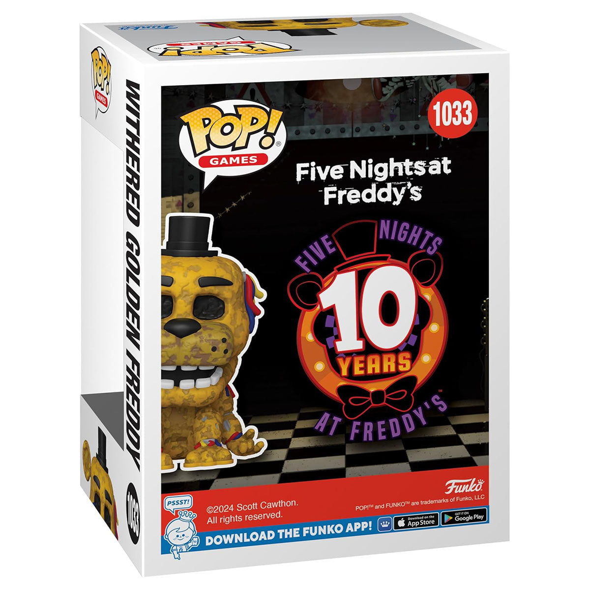 Funko POP! Withered Golden Freddy Vinyl Figure