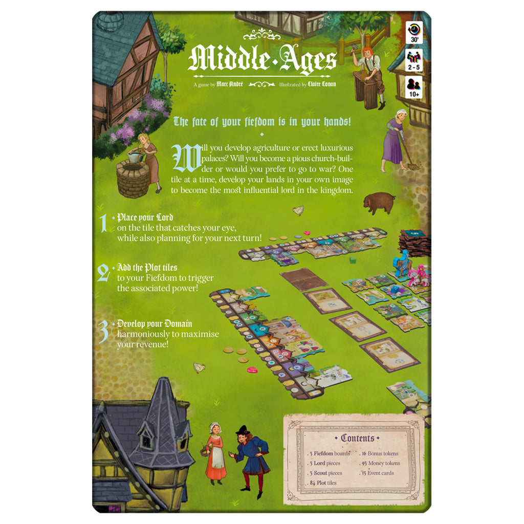 Middle Ages board game box back