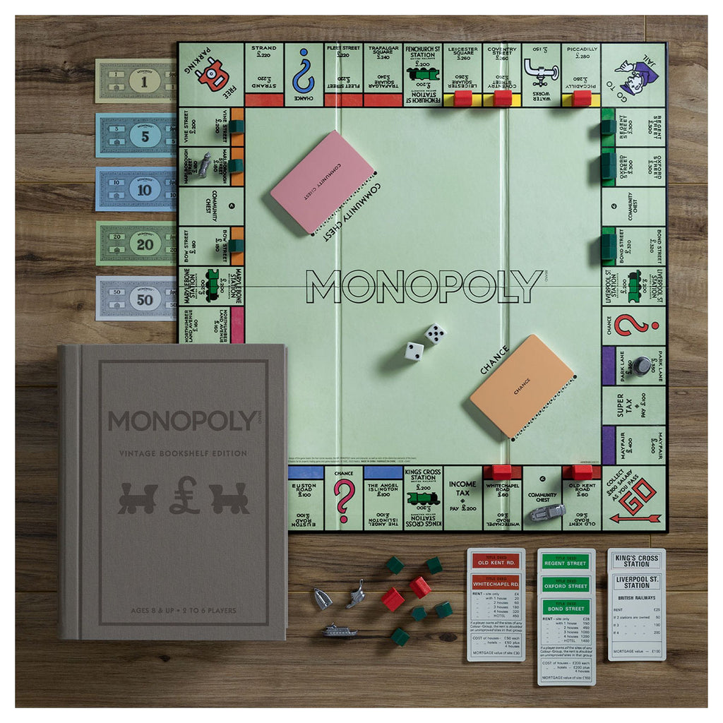 Monopoly Vintage Bookshelf UK Edition