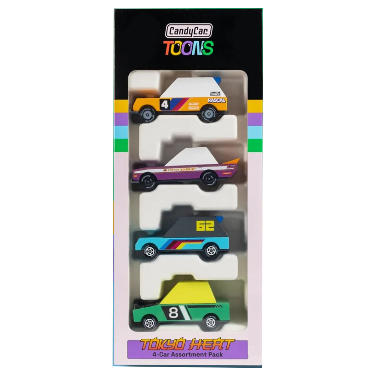 CandyCar Toon Race Cars - Tokyo Heat 4 Pack