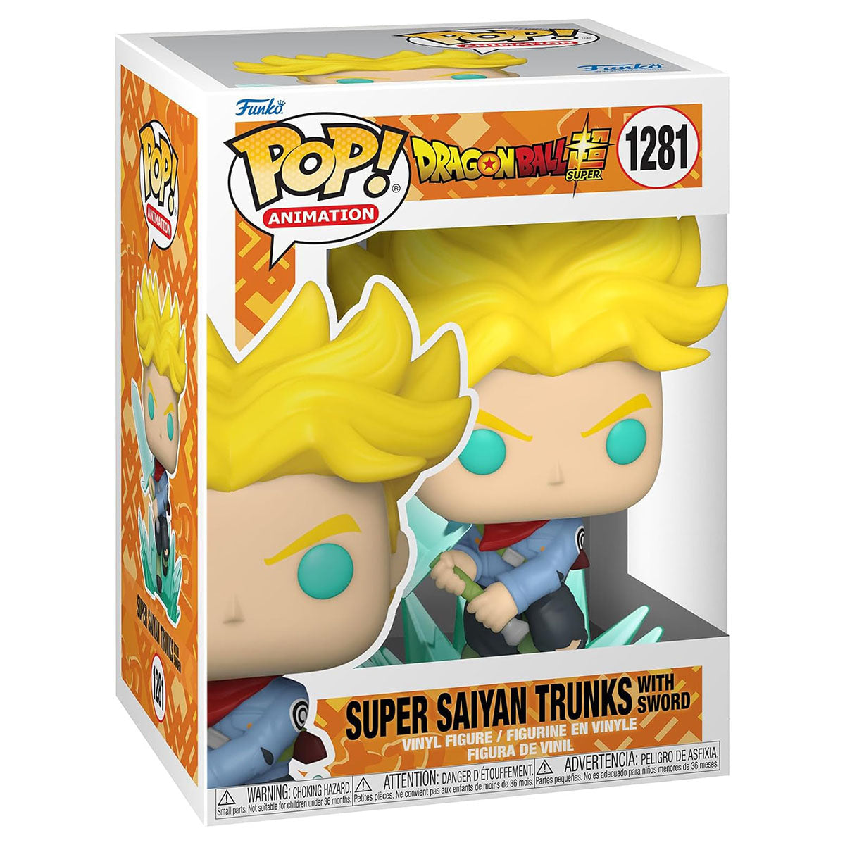 Funko Pop! Animation: Dragon Ball Z: Super Saiyan Trunks with Sword Vinyl Figure #1281