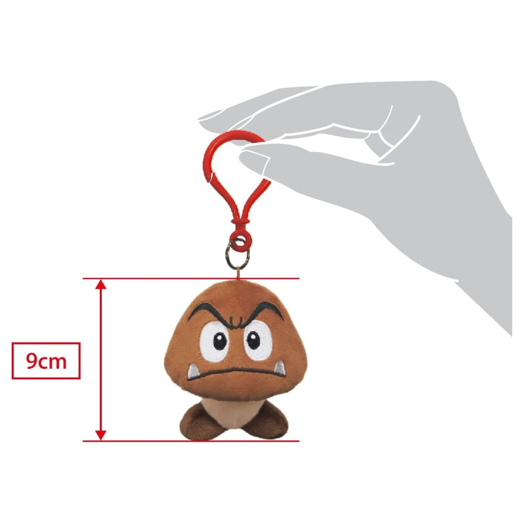 Goomba Soft Toy Key Ring Super Mario