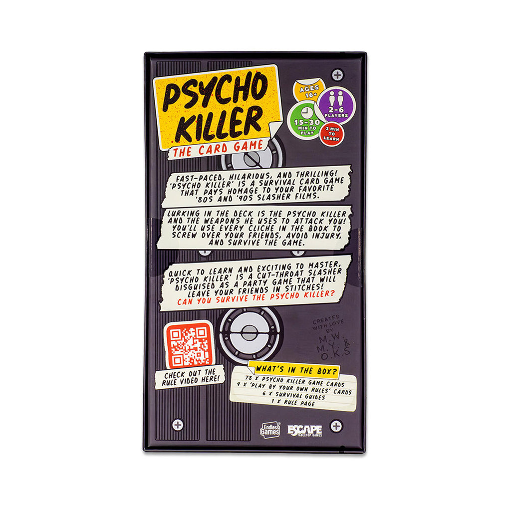 Psycho Killer A Card Game For Psychos