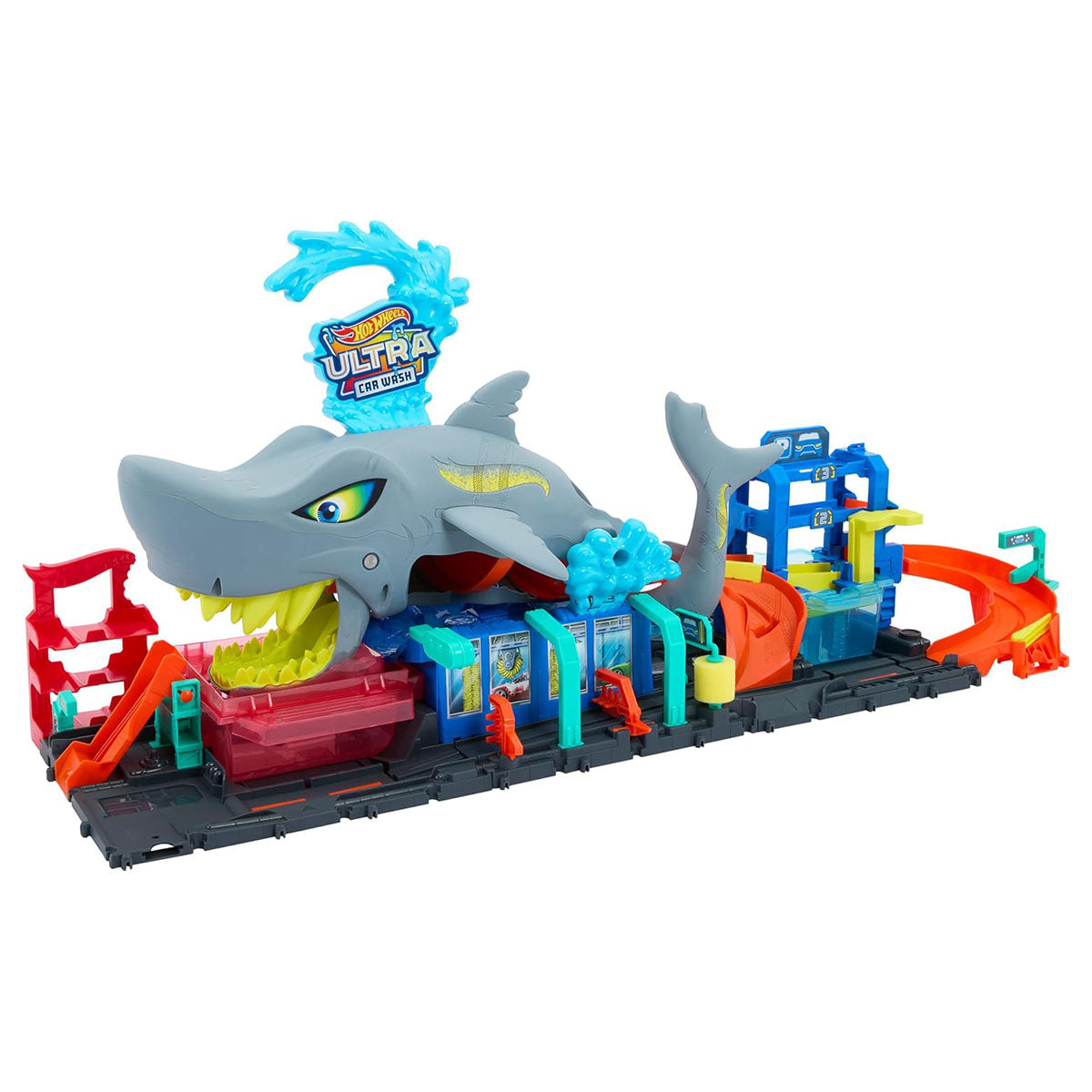 Hot Wheels City Ultra Shark Car Wash Playset
