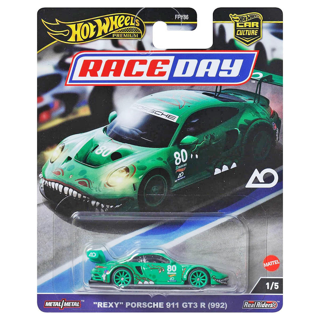 Hot Wheels Car Culture Race Day 'Rexy' Porsche 911 GT3 R (992) 1/5
