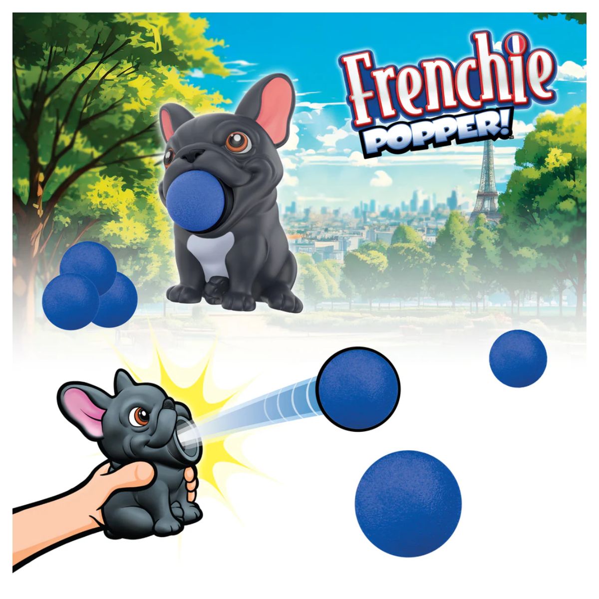 French Bulldog Squeeze Popper Toy