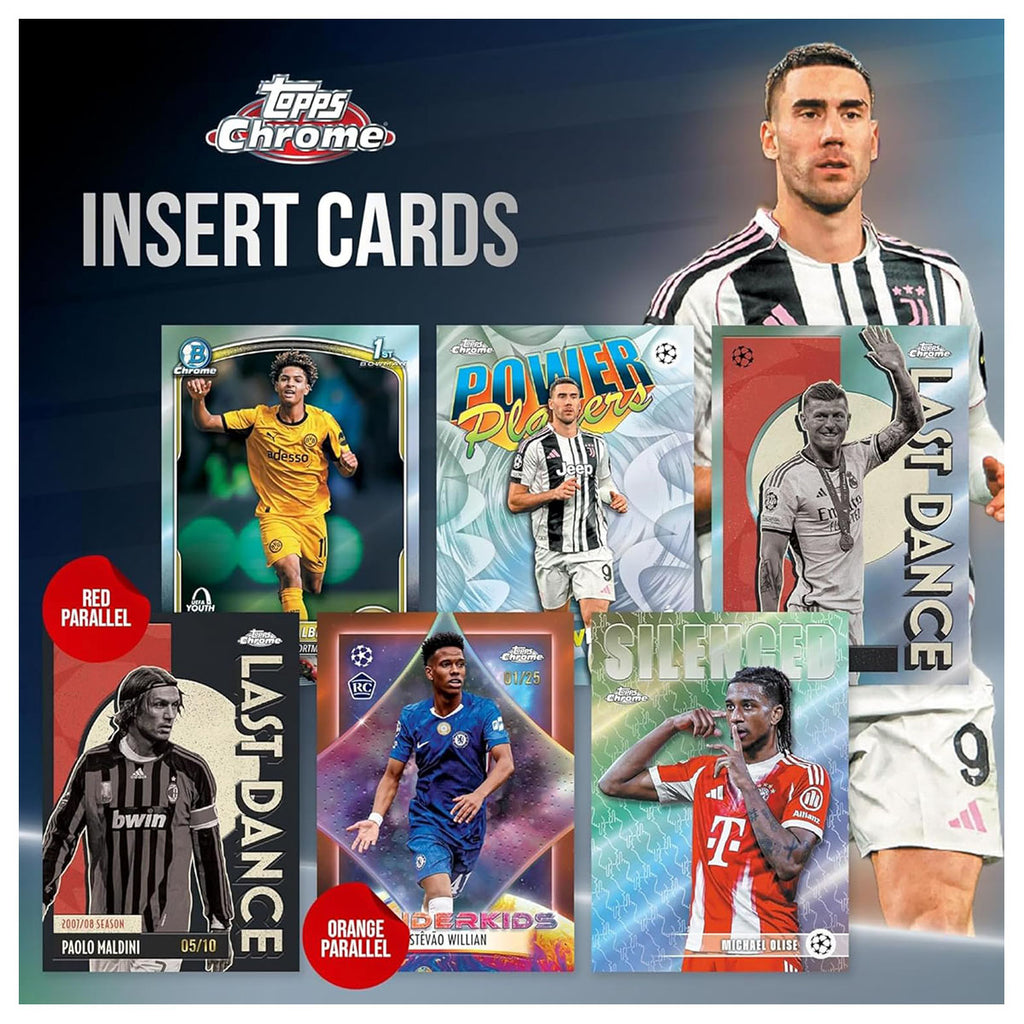 Topps Chrome UEFA Club Competitions 2025/26 Hanger Box